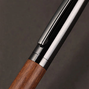 Sandalwood Barrel Pen with Gunmetal Trim