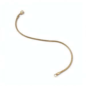 Gold-Tone Stainless Steel Snake Chain Bracelet