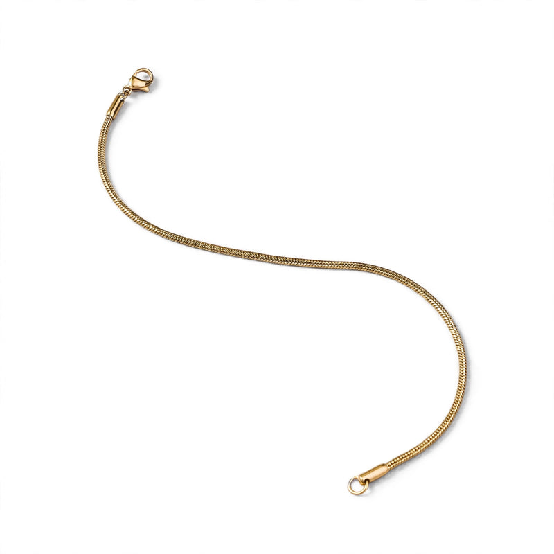 Gold-Tone Stainless Steel Snake Chain Bracelet