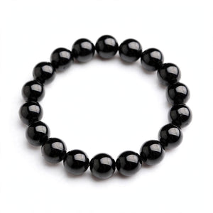 Men's Black Bead Bracelet - main product image