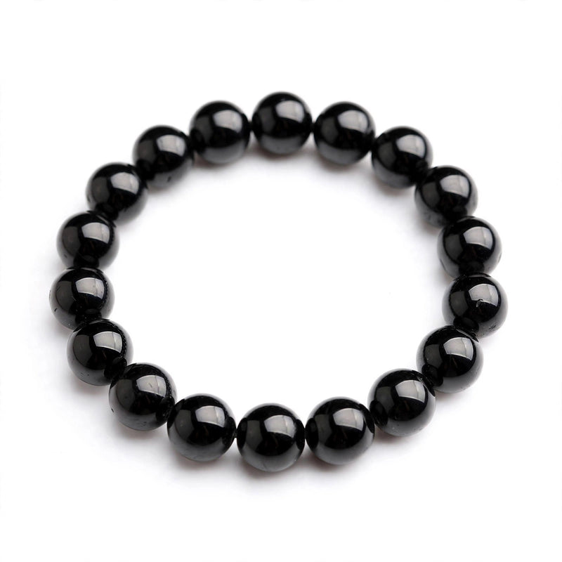 Men's Black Bead Bracelet - main product image