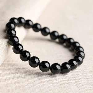 Silver-Tone Curb Chain Bracelet with Beveled Centre Plate - side angle