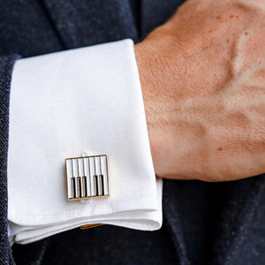 Piano Key Motif Cufflinks