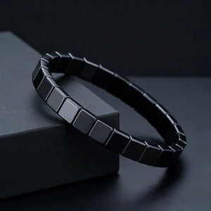 Men's Beveled Square Link Bracelet