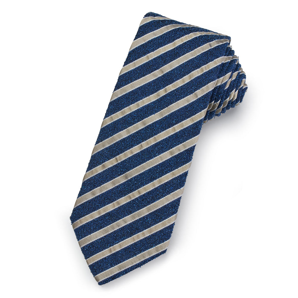 Fleur De Lys Shield Cufflinks In Imperial Blue